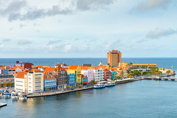 Willemstad / Curacao. 05.01.2013. Panoramic view of the Willemstad, Curacao, in the Netherlands Antilles