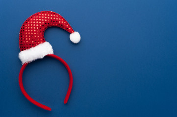 Christmas Red Headband With Santa Claus Hat