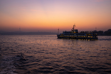 Obraz premium A morning in İstanbul bosporus