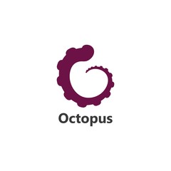 Octopus. Logo. Vector illustration design 