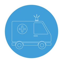 Ambulance icon. Ambulance car. Ambulance icon set. Vector illustration, vector.