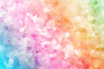 Abstract illustration of  Little Hexagon  pastel . Art gradient colorful beautiful  textured off focus toned. Abstract background Blur . Use as wallpaper or for web design.