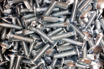 small screws in a box for background