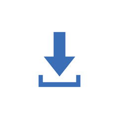 social media arrow down flat style icon