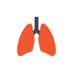 Lungs Vector Flat Icon