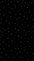 Minimalistic style of the starry sky. Christmas dark seamless pattern. Geometric vertical screensaver for gadget screens.