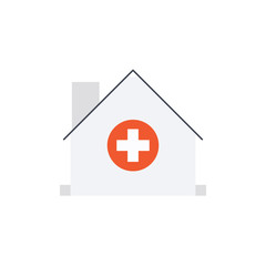 Hospital Vector Flat Icon