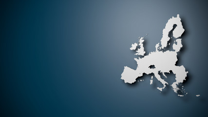 Map of the European Union on blue Background © Jonas Weinitschke
