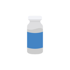 Injection Vial Vector Flat Icon
