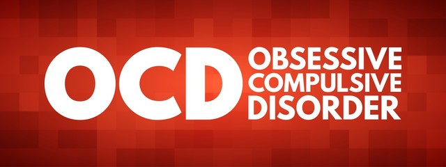 OCD - Obsessive Compulsive Disorder acronym, medical concept background