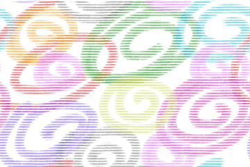 Seamless pattern with digital paint background