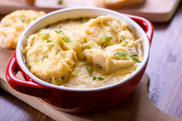 onion soup and toast with cheese
