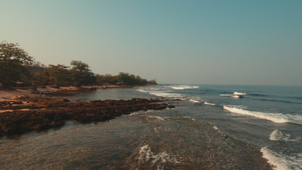 beautiful coast in the afternoon