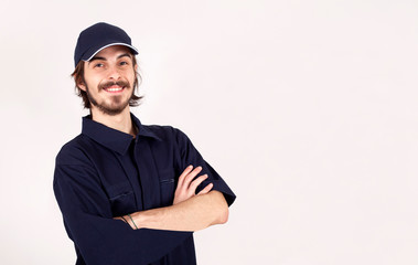 construction worker with hat