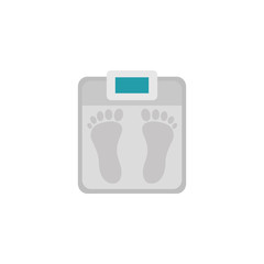 scale workout accessory flat icon