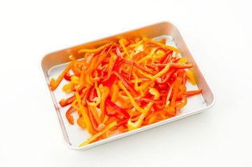 カラーピーマンの千切り