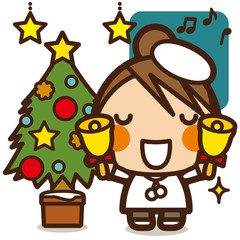 がっこうKids クリスマス女子 ハンドベル