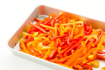 カラーピーマンの千切り