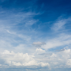 dramatic cloud moving above blue sky, cloudy day weather background