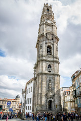 Fototapeta na wymiar Clerigos tower in Porto (Portugal)