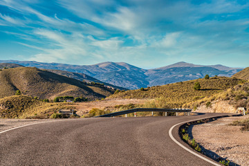 Mountainous landscape of the Alpujarra near Berja