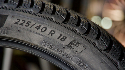 New generation car tires with deep tread for winter