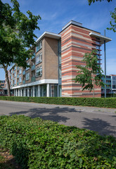 Modern Dutch architecture. netherlands. Apartments . Residential area. Haveltermade Meppel