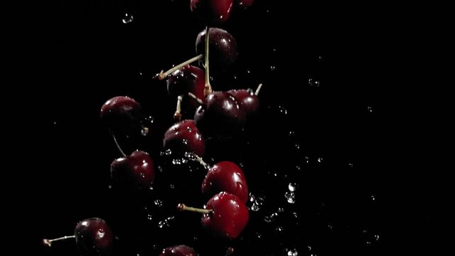 Flying Cherries #1 slow motion 1900fps phantom 4K