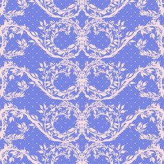 Seamless pattern nature vintage style.Floral classic ornament.Design for home decor, fabric, carpet, wrapping.