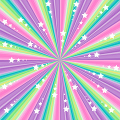 Pastel striped colorful background and wallpaper with stars. Multicolored abstract background.