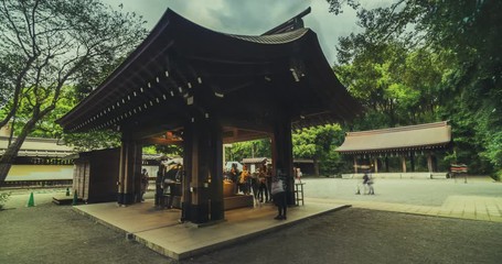 Hyperlapse of Meiji Jingu Shrine located in Shibuya, Tokyo