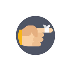 Finger Bandage Vector Icon