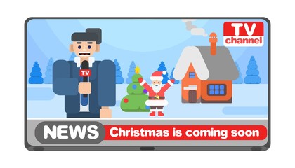 television report from the north pole. picture