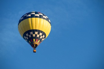 Yellow hot air balloon
