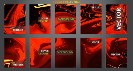 Set abstract marble modern designe.Splash acrylic colored bright liquid.With copy space.For sale flyer,cover,presentatiton,print,business cards,calendars,invitations,sites,packaging. Copy space. 