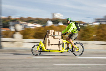 cargo bike - obrazy, fototapety, plakaty