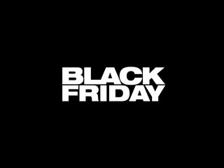 Black Friday Sale Banner. Big Black Friday lettering banner - vector template
