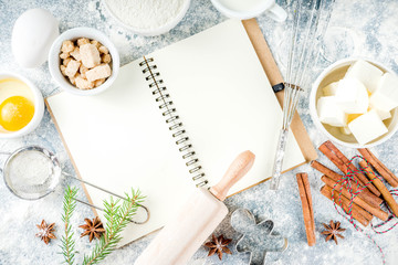 Christmas baking background