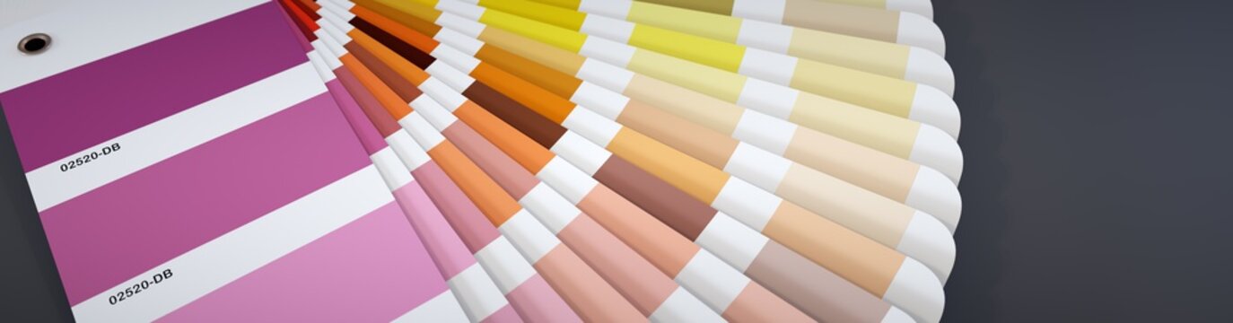 Open color chart showing the tones.