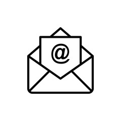 Email Vector Line Icons of Network and Communication. Pixel perfect.