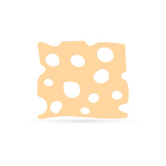 cheese icon, natural food, vector illustration