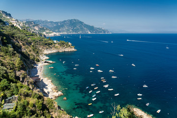 Costiera Amalfitana, Italy, the coast at summer