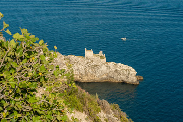 Fototapeta na wymiar Costiera Amalfitana, Italy, the coast at summer