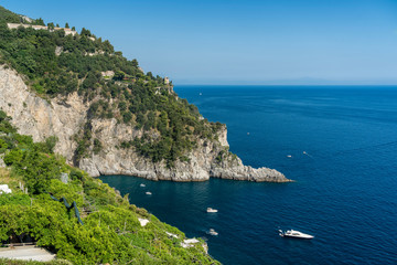 Costiera Amalfitana, Italy, the coast at summer