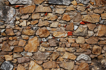 Background in the form of an old brick wall