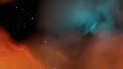 High Resolution Star Nebula Generated in a 3D Simulator
