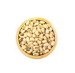 cup of  beans isolated  on white background