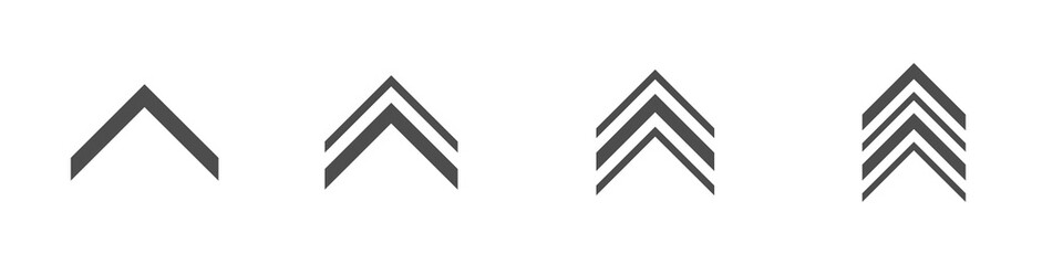 Swipe up icons. Arrow icons, Vector illustration