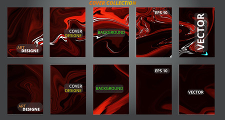 Set abstract marble modern designe.Splash acrylic colored bright liquid.With copy space.For sale flyer,cover,presentatiton,print,business cards,calendars,invitations,sites,packaging. Copy space. 