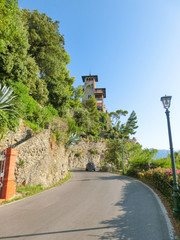 Beautiful road to Portofino from Santa Margherita
